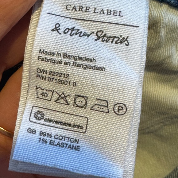 & Other Stories High Waist Slim Fit Denim Jean Mid Blue Size 28 $119 - Picture 10 of 12